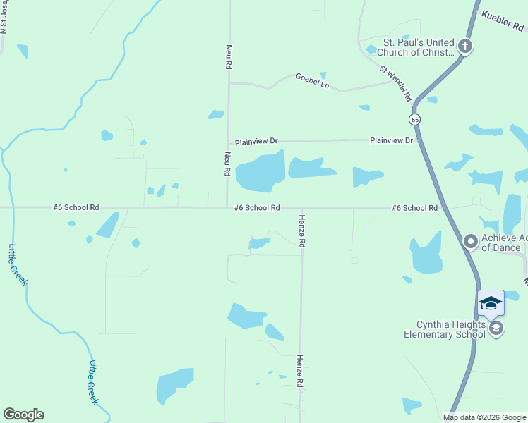 map of restaurants, bars, coffee shops, grocery stores, and more near 6410 #6 School Road in Evansville