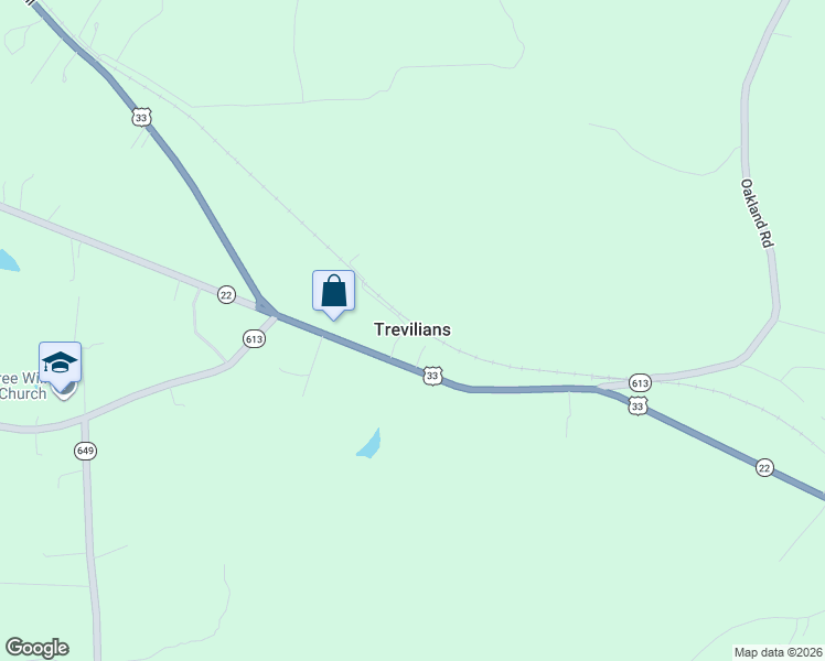 map of restaurants, bars, coffee shops, grocery stores, and more near in Trevilians