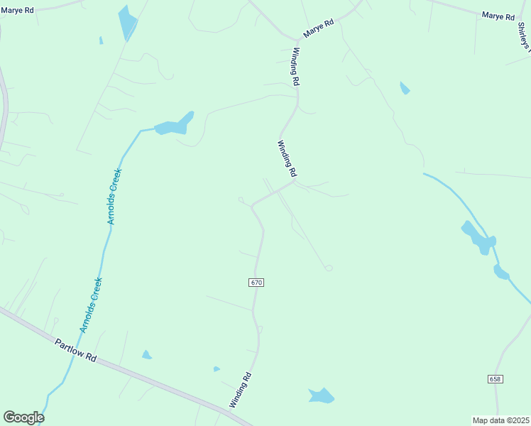 map of restaurants, bars, coffee shops, grocery stores, and more near 3341 Winding Road in Partlow