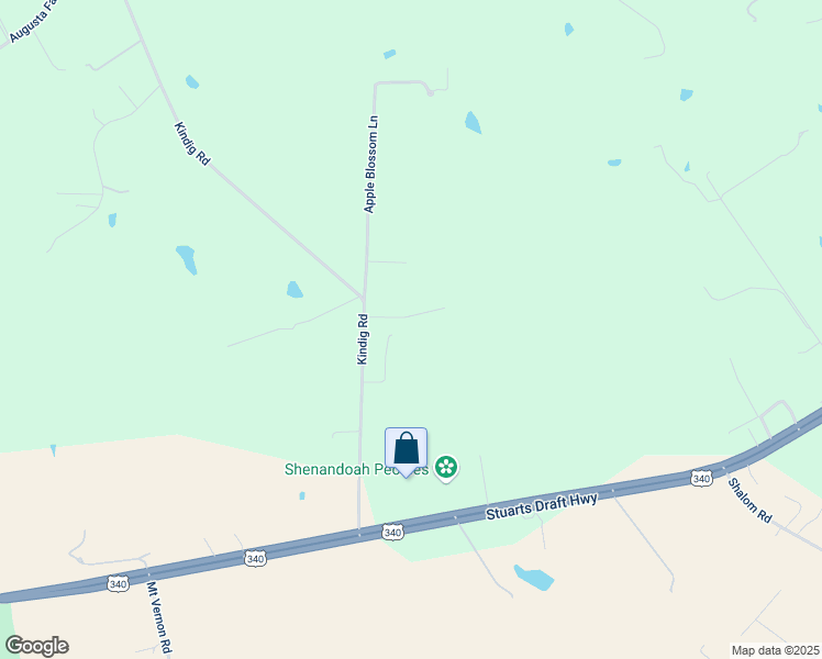 map of restaurants, bars, coffee shops, grocery stores, and more near 39 Stump Lane in Waynesboro