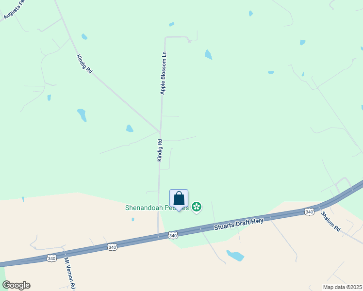map of restaurants, bars, coffee shops, grocery stores, and more near 39 Stump Lane in Waynesboro