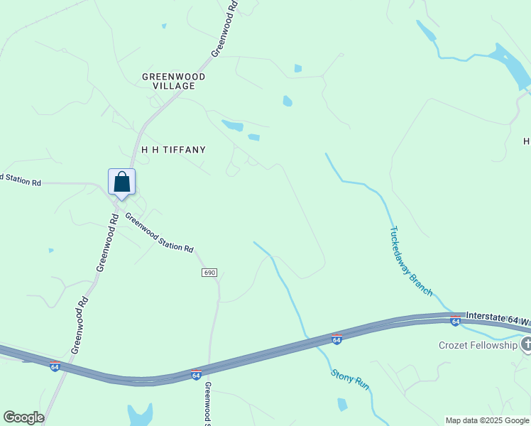 map of restaurants, bars, coffee shops, grocery stores, and more near 7131 Memory Lane in Crozet