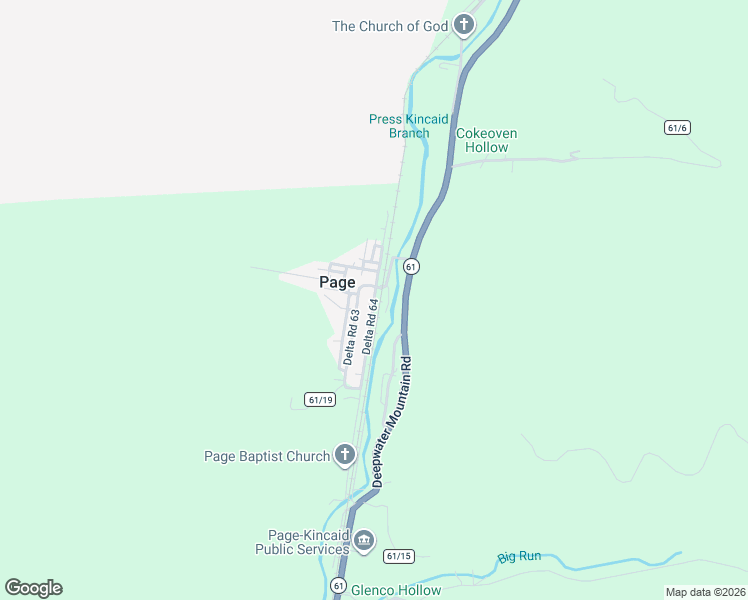 map of restaurants, bars, coffee shops, grocery stores, and more near Delta Road 64 in Page