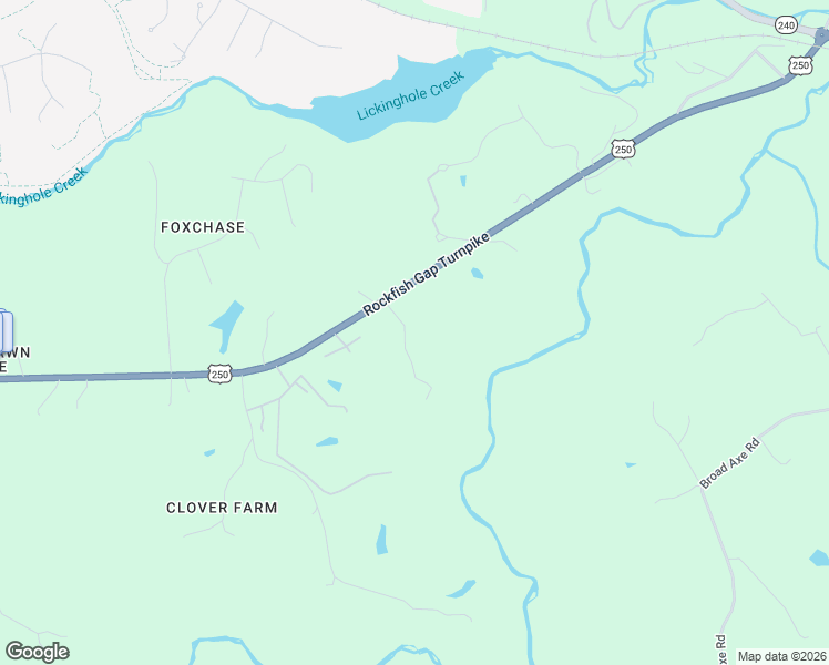 map of restaurants, bars, coffee shops, grocery stores, and more near 426 Wild Turkey Lane in Charlottesville