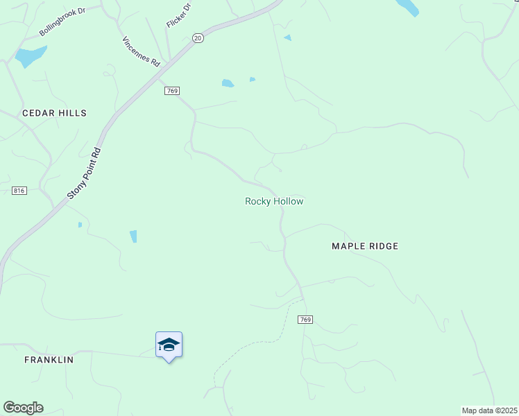 map of restaurants, bars, coffee shops, grocery stores, and more near 540 Rocky Hollow Road in Charlottesville