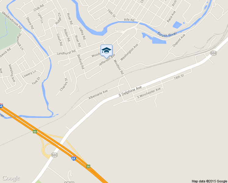 map of restaurants, bars, coffee shops, grocery stores, and more near 1012 Albemarle Ave in Waynesboro