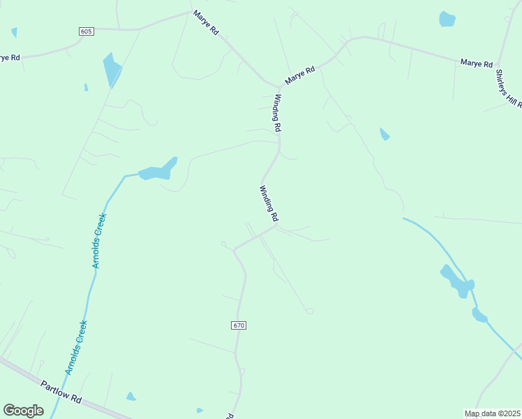 map of restaurants, bars, coffee shops, grocery stores, and more near 3400 Winding Road in Partlow