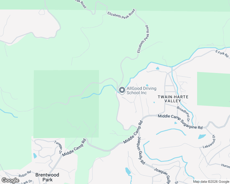 map of restaurants, bars, coffee shops, grocery stores, and more near 23800 Elizabeth Peak Road in Twain Harte