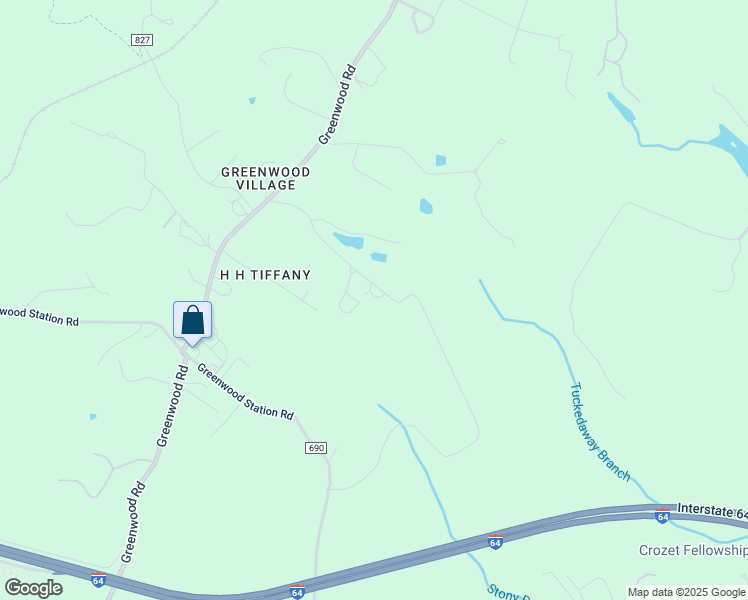 map of restaurants, bars, coffee shops, grocery stores, and more near 7131 Memory Lane in Crozet
