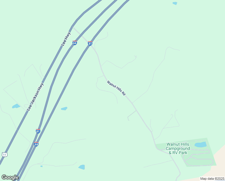 map of restaurants, bars, coffee shops, grocery stores, and more near 108 Shady Oaks Lane in Staunton