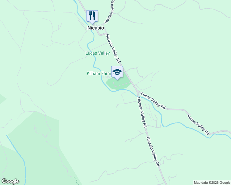 map of restaurants, bars, coffee shops, grocery stores, and more near in Nicasio