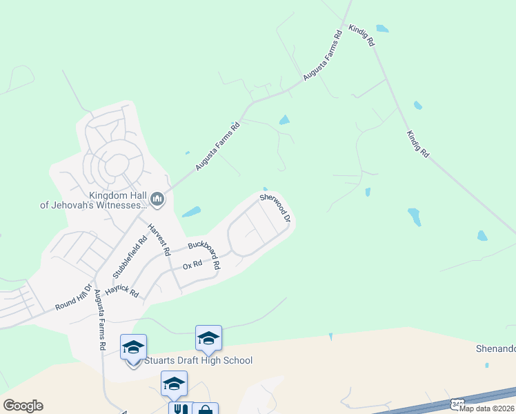 map of restaurants, bars, coffee shops, grocery stores, and more near 209 Sherwood Dr in Waynesboro