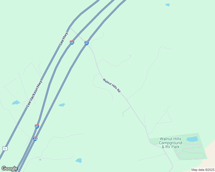 map of restaurants, bars, coffee shops, grocery stores, and more near 108 Shady Oaks Lane in Staunton