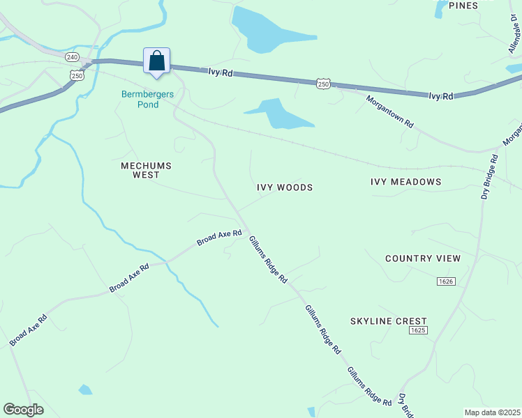 map of restaurants, bars, coffee shops, grocery stores, and more near 3985 William Court in Charlottesville