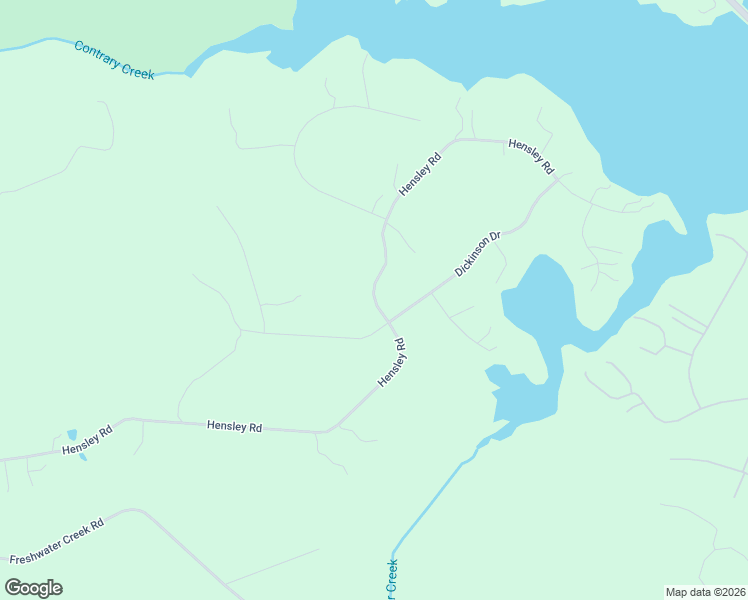 map of restaurants, bars, coffee shops, grocery stores, and more near Hensley Road in Mineral