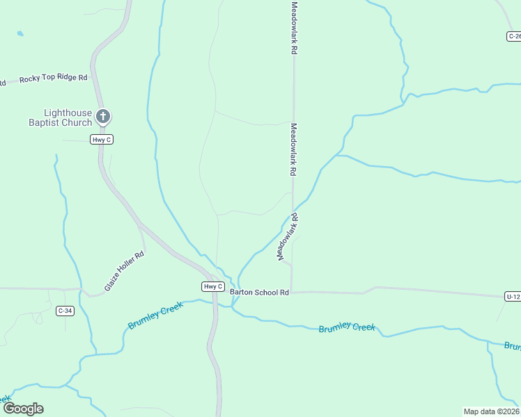 map of restaurants, bars, coffee shops, grocery stores, and more near 77 Meadowlark Road in Brumley
