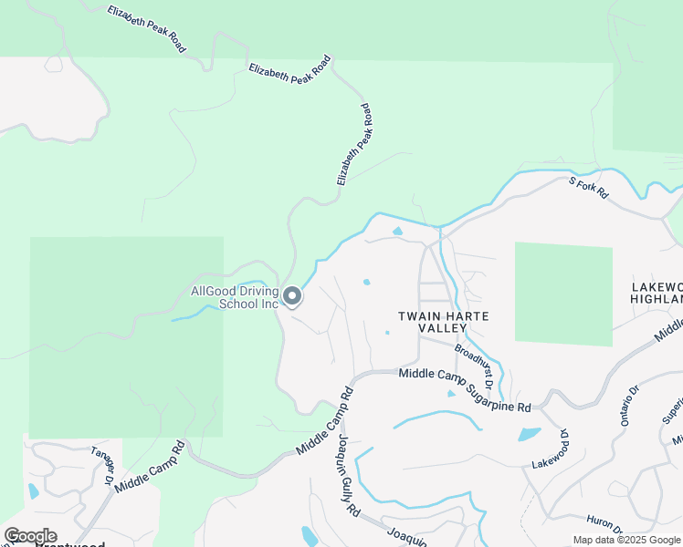 map of restaurants, bars, coffee shops, grocery stores, and more near 23875 Marshall Way in Twain Harte