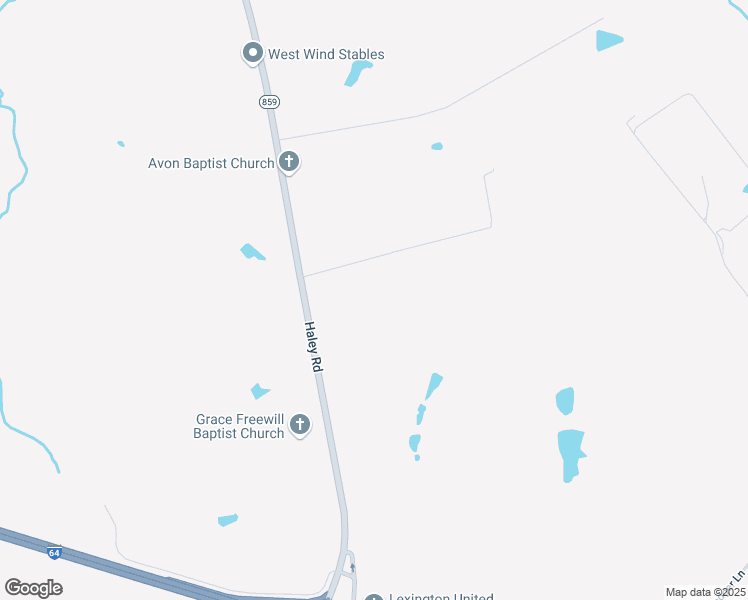 map of restaurants, bars, coffee shops, grocery stores, and more near 4470 Haley Road in Lexington