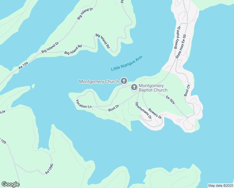 map of restaurants, bars, coffee shops, grocery stores, and more near Shoe Lace Drive in Camdenton