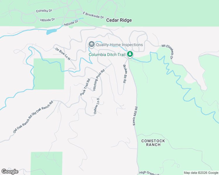 map of restaurants, bars, coffee shops, grocery stores, and more near 23945 Stable Road in Sonora