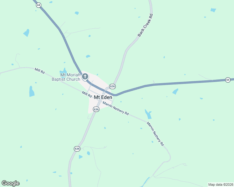 map of restaurants, bars, coffee shops, grocery stores, and more near 12425 Mount Eden Road in Mount Eden