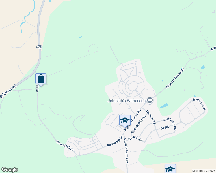 map of restaurants, bars, coffee shops, grocery stores, and more near 129 Patriot Drive in Waynesboro