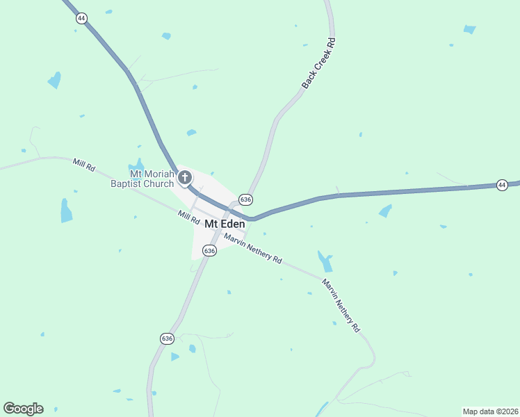 map of restaurants, bars, coffee shops, grocery stores, and more near 12425 Mount Eden Road in Mount Eden