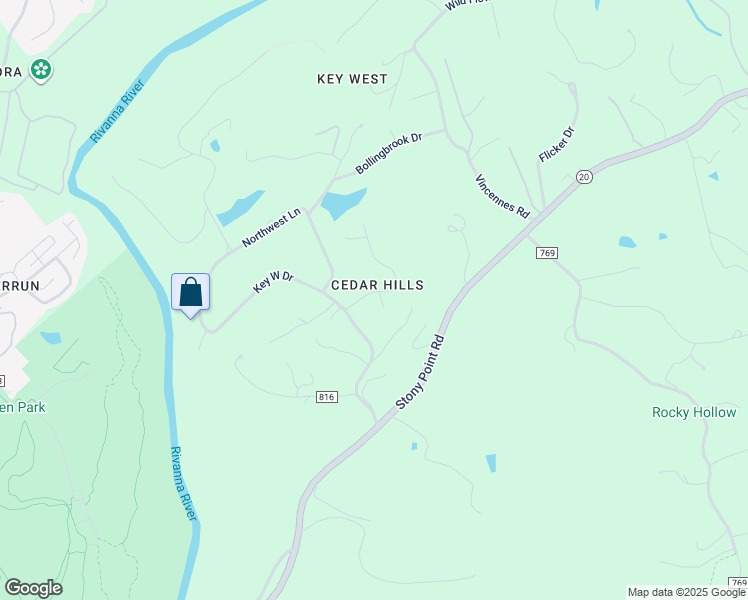 map of restaurants, bars, coffee shops, grocery stores, and more near 101 Juniper Lane in Charlottesville