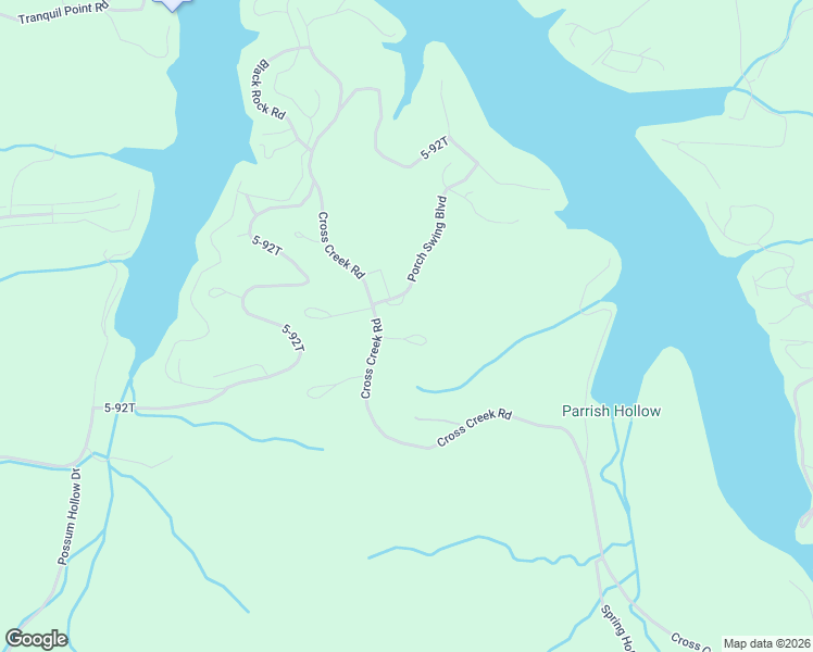 map of restaurants, bars, coffee shops, grocery stores, and more near Cross Creek Road in Camdenton