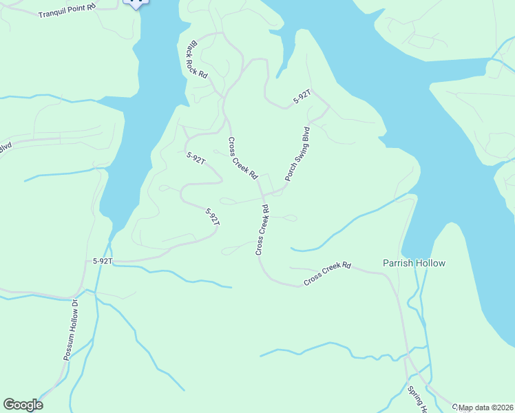 map of restaurants, bars, coffee shops, grocery stores, and more near Cross Creek Road in Camdenton