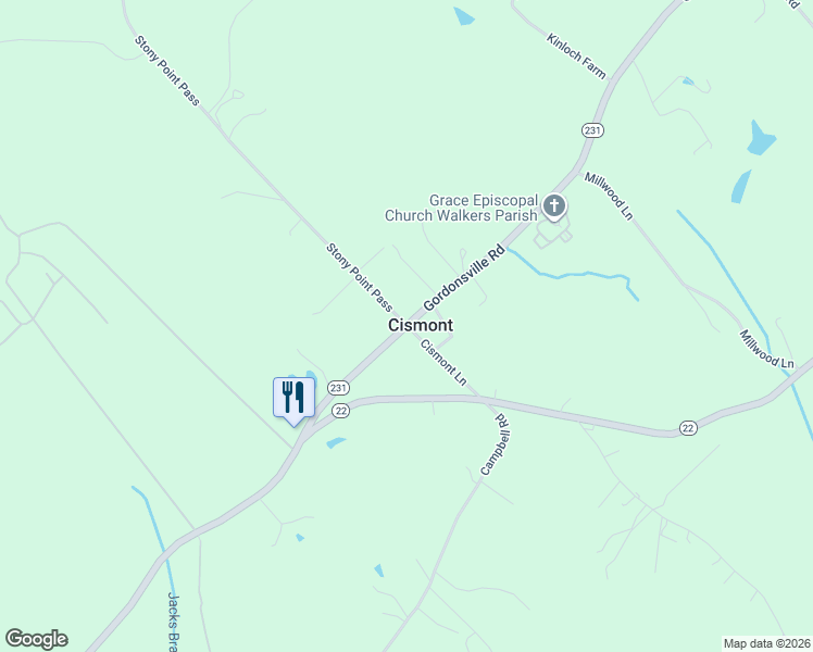 map of restaurants, bars, coffee shops, grocery stores, and more near in Cismont