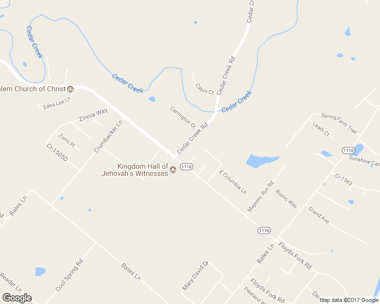 map of restaurants, bars, coffee shops, grocery stores, and more near 161 Cedar Creek Road in Shepherdsville