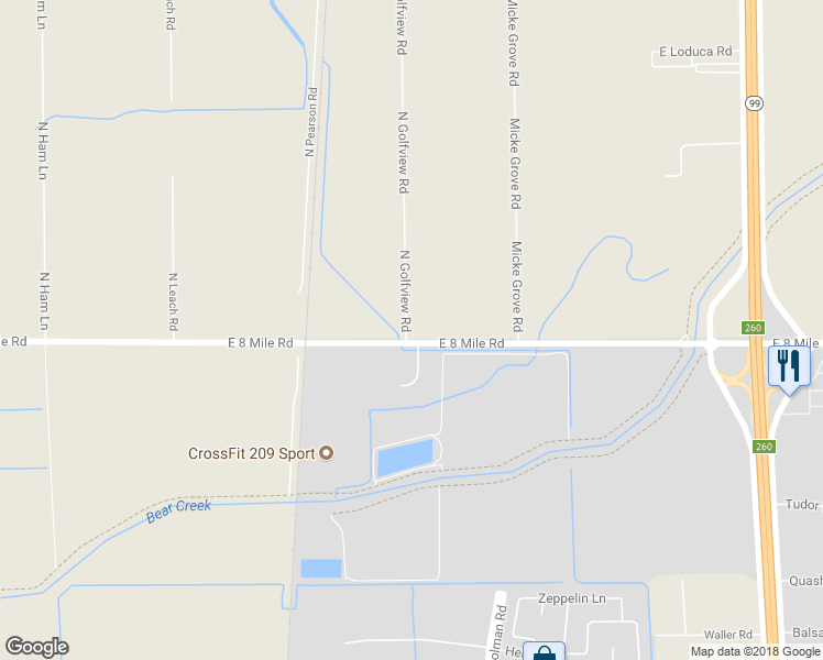 map of restaurants, bars, coffee shops, grocery stores, and more near 10910 North Golfview Road in Lodi