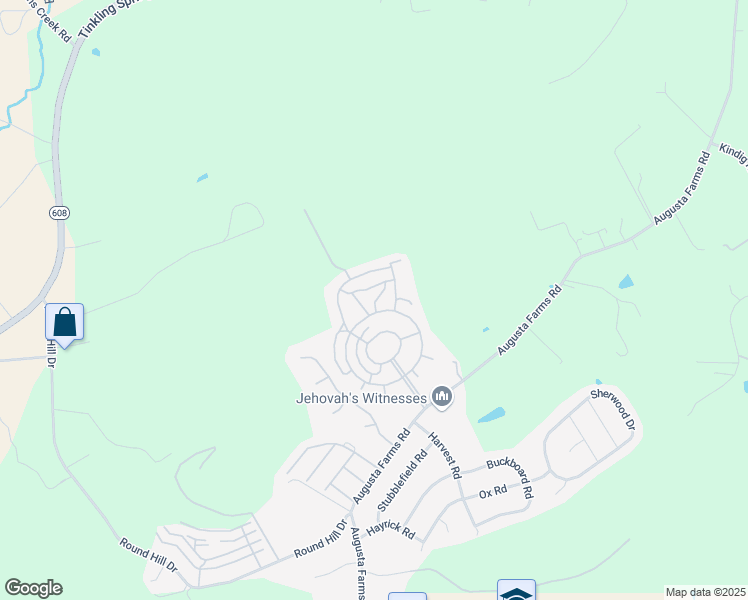 map of restaurants, bars, coffee shops, grocery stores, and more near 401 Spring Lane in Waynesboro