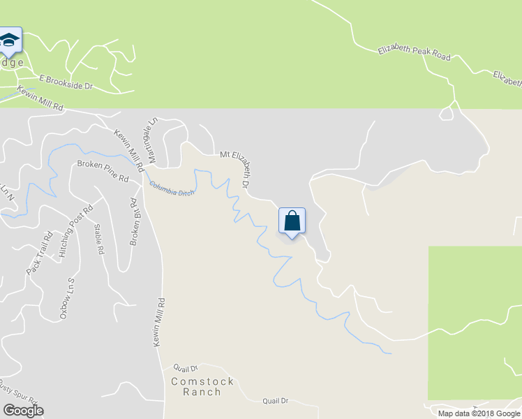 map of restaurants, bars, coffee shops, grocery stores, and more near 17437 Mount Elizabeth Drive in Sonora