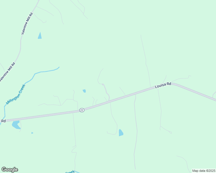 map of restaurants, bars, coffee shops, grocery stores, and more near 15437 Louisa Road in Louisa