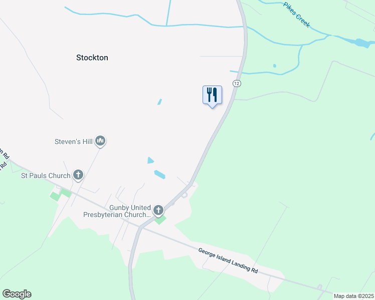 map of restaurants, bars, coffee shops, grocery stores, and more near 1647 Snow Hill Road in Stockton
