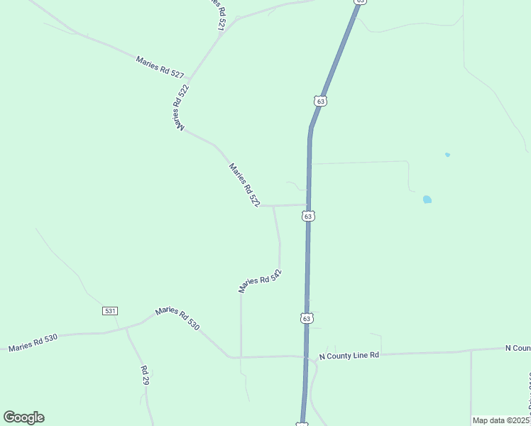 map of restaurants, bars, coffee shops, grocery stores, and more near 18535 Maries Road 542 in Rolla