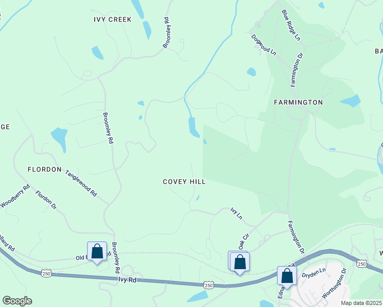 map of restaurants, bars, coffee shops, grocery stores, and more near 800 Covey Hill Road in Charlottesville