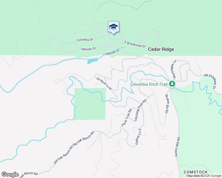 map of restaurants, bars, coffee shops, grocery stores, and more near 24169 Awahanee Road in Sonora