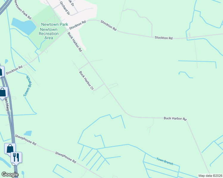 map of restaurants, bars, coffee shops, grocery stores, and more near 2815 Laytons Dr in Pocomoke City