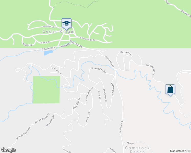 map of restaurants, bars, coffee shops, grocery stores, and more near 24132 North Bear Clover Court in Sonora