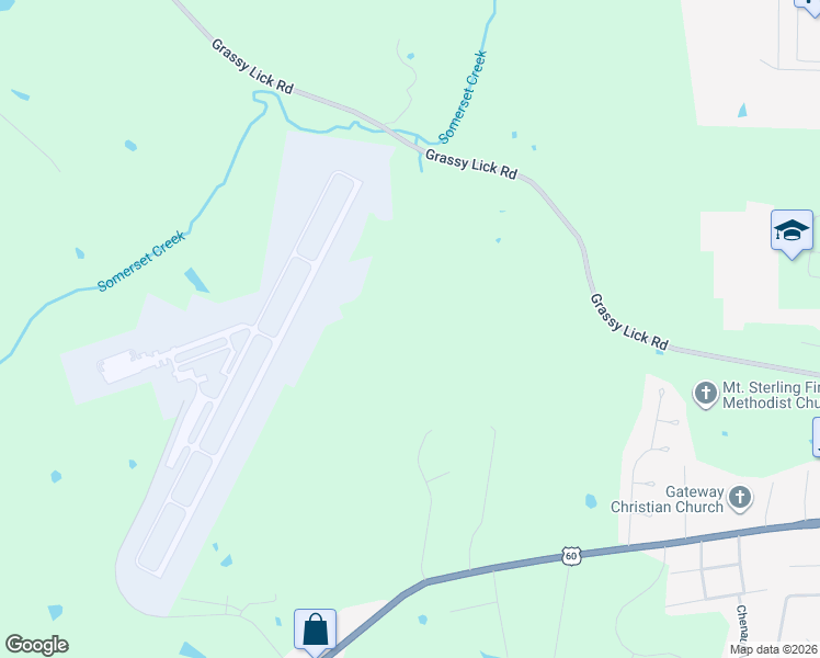 map of restaurants, bars, coffee shops, grocery stores, and more near 1492 Grassy Lick Road in Mount Sterling