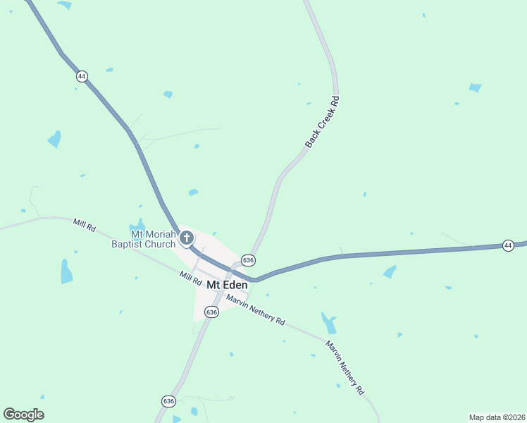 map of restaurants, bars, coffee shops, grocery stores, and more near 648 Back Creek Road in Mount Eden
