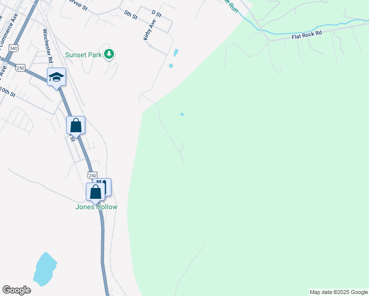 map of restaurants, bars, coffee shops, grocery stores, and more near 720 May Avenue in Waynesboro
