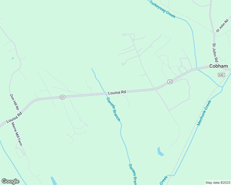 map of restaurants, bars, coffee shops, grocery stores, and more near 6337 Louisa Road in Keswick