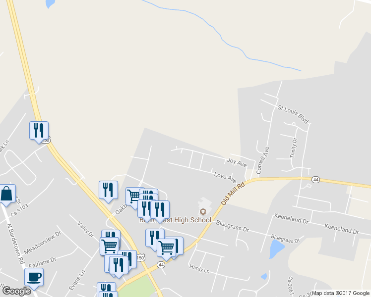 map of restaurants, bars, coffee shops, grocery stores, and more near 458-504 Joy Avenue in Mount Washington