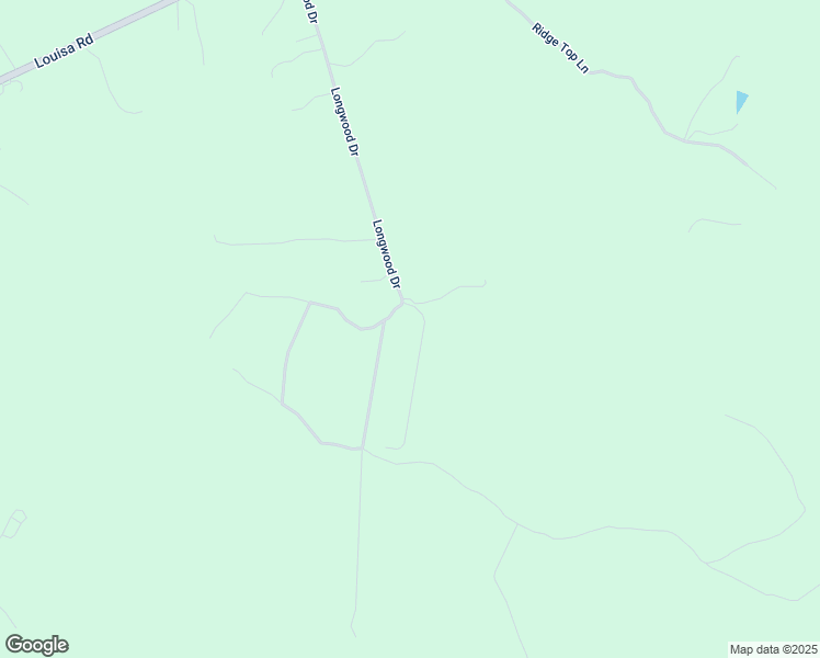 map of restaurants, bars, coffee shops, grocery stores, and more near 824 Longwood Drive in Gordonsville