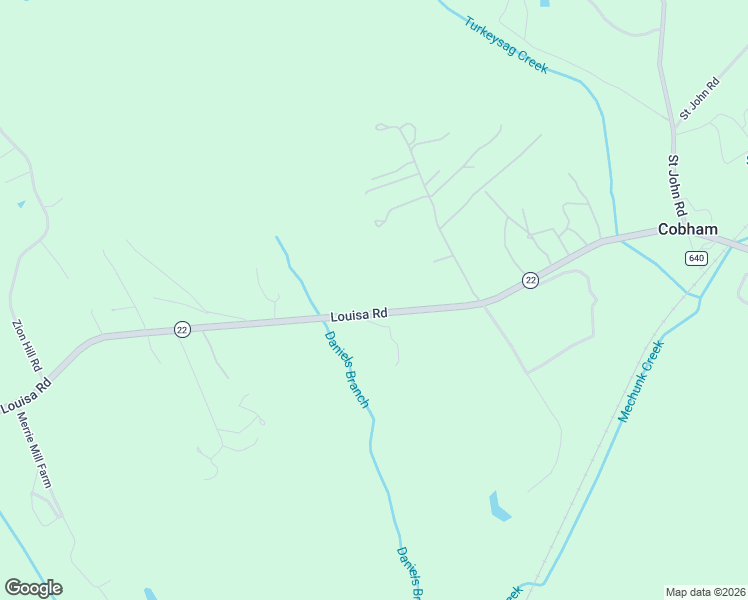 map of restaurants, bars, coffee shops, grocery stores, and more near 6336 Louisa Road in Keswick