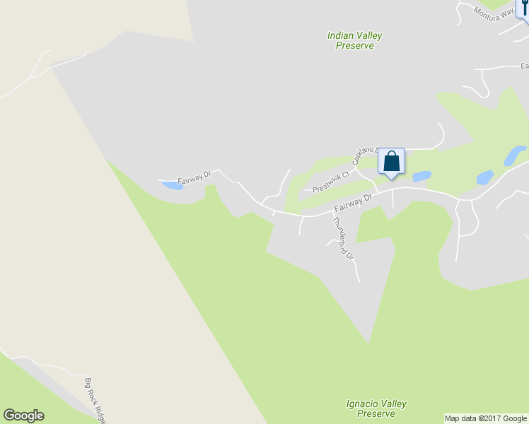 map of restaurants, bars, coffee shops, grocery stores, and more near 597 Fairway Drive in Novato